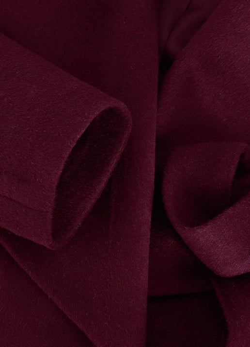 Phase Eight Nicci mantel met strikceintuur - detail 8 bordeauxrood