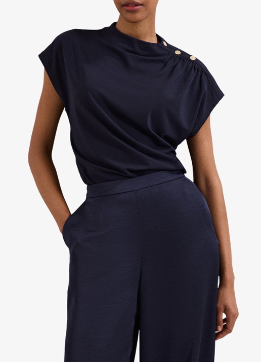 Phase Eight Paige top met gedrapeerd detail