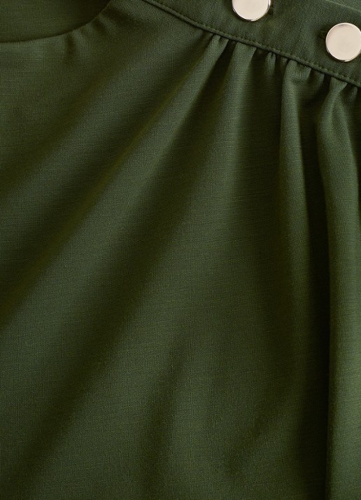 Phase Eight Paige top met geplooid detail - detail 5 olijfgroen