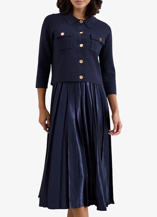 Phase Eight Penny midi jurk met plooien