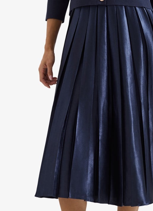 Phase Eight Penny midi jurk met plooien - detail 2 blauw