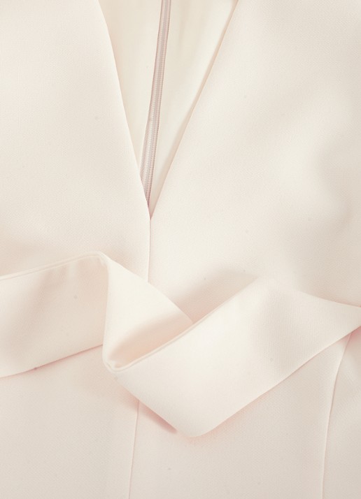 Phase Eight Pia midi jurk met strikceintuur en plooien - detail 6 ivory
