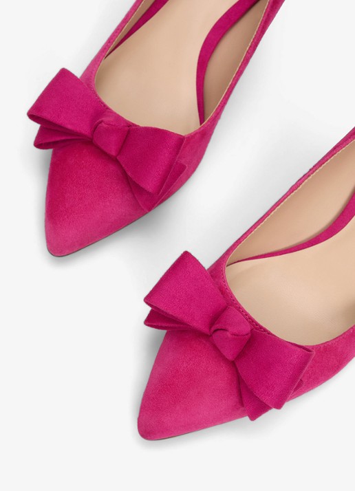 Phase Eight Pump met strikdetail - achterkant roze