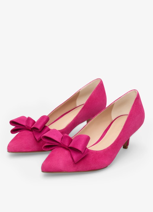 Phase Eight Pump met strikdetail - voorkant 8 roze