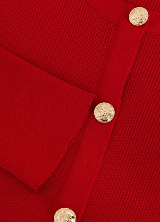 Phase Eight Rachel mini jurk met plooien - detail 5 koraalrood