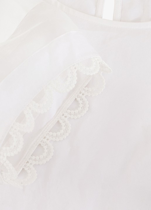 Phase Eight Rebecca tuniek met mesh - detail 4 wit