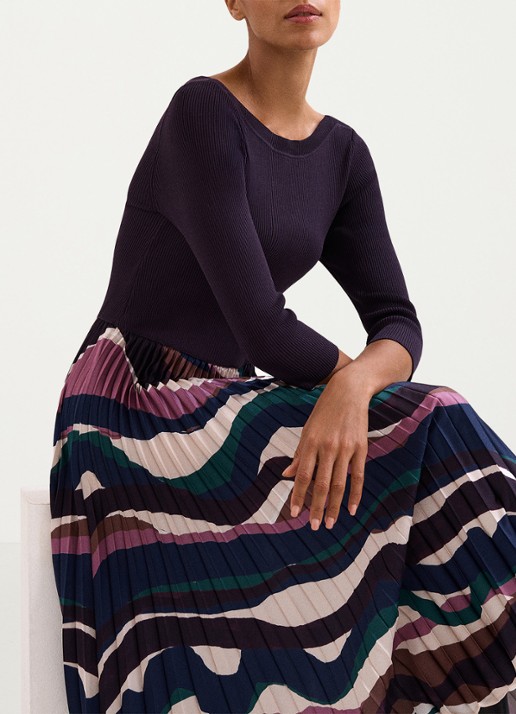 Phase Eight Riley midi jurk met grafische print