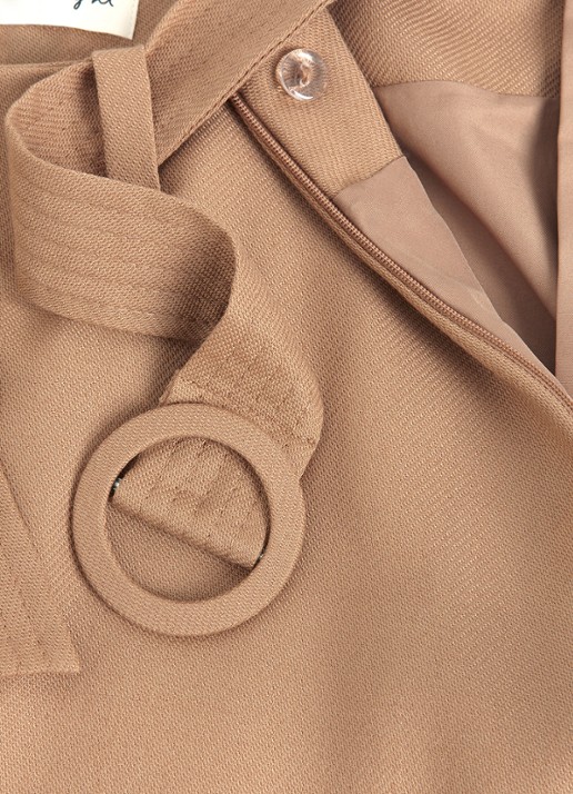 Phase Eight  Rochelle midi rok met ceintuur - detail 5 camel