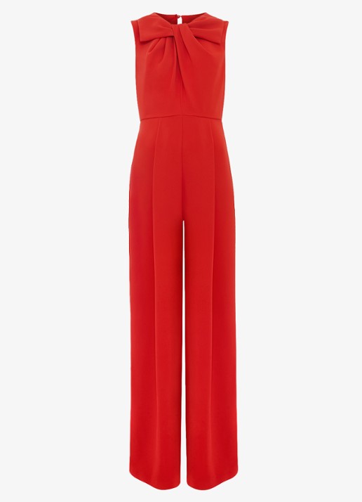 Phase Eight Saffron wide fit jumpsuit met steekzakken - voorkant 2 rood