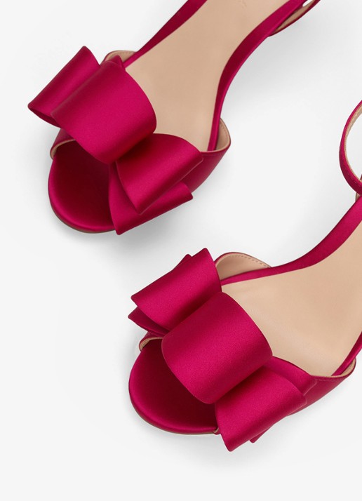 Phase Eight Sandaal met strikdetail - achterkant 8 roze