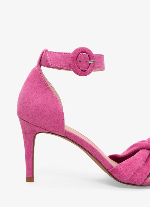 Phase Eight Sandalette van suède - detail 3 donkerroze