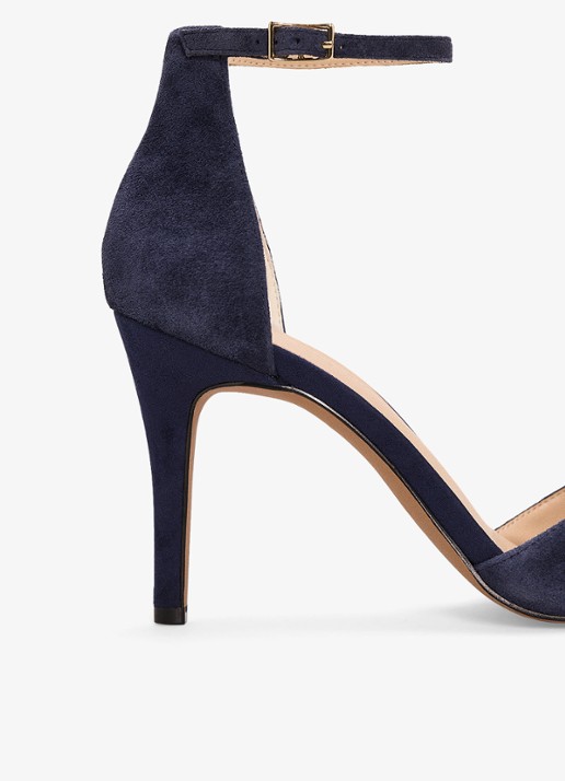 Phase Eight Sandalette van suède - detail 4 donkerblauw