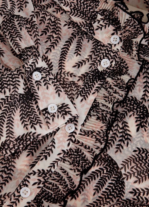 Phase Eight Serena blouse met bladprint - detail 8 creme