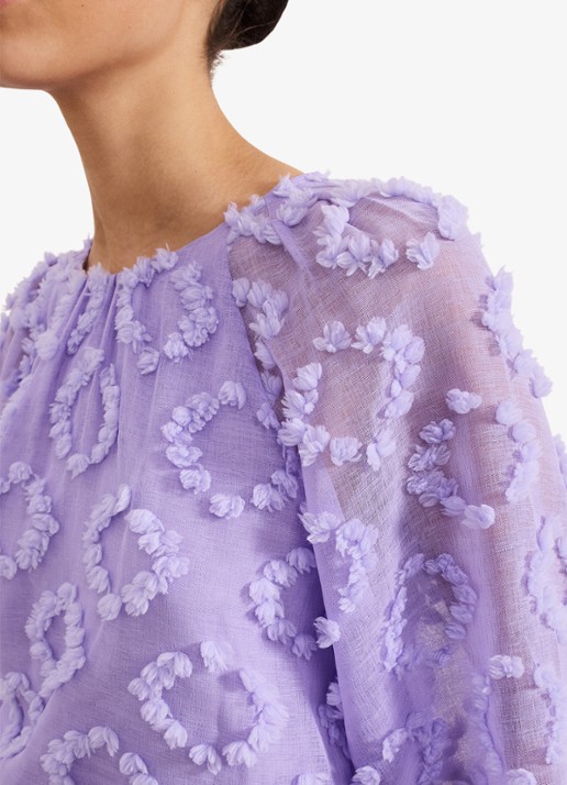 Phase Eight Shayla tuniek met structuur - detail 3 paars
