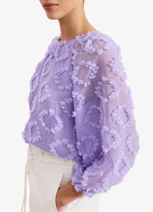 Phase Eight Shayla tuniek met structuur - detail 4 paars