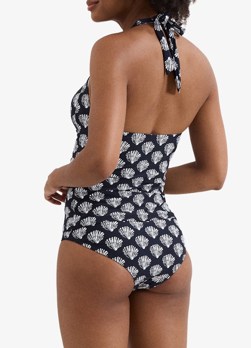 Phase Eight Shell bikinislip met print - achterkant 3 donkerblauw