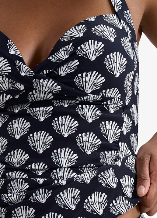 Phase Eight Shell tankini met print - detail 4 donkerblauw