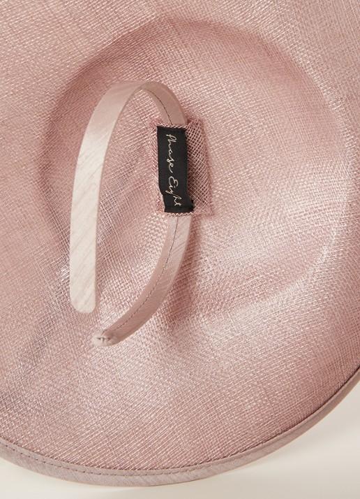 Phase Eight Sherby Twist Fascinator haarband met veren - detail 4 taupe