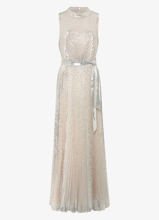 Phase Eight Simara maxi jurk met plooien en pailletten