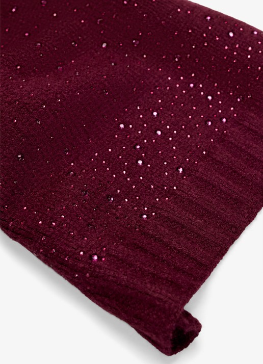 Phase Eight Sjaal met strass - detail 3 bordeauxrood