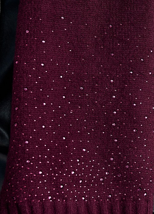 Phase Eight Sjaal met strass - detail 4 bordeauxrood
