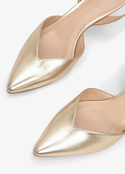 Phase Eight Slingback met metallic finish - detail 8 goud