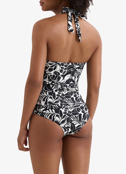 Phase Eight Stitch tankini met print - achterkant 8 zwart