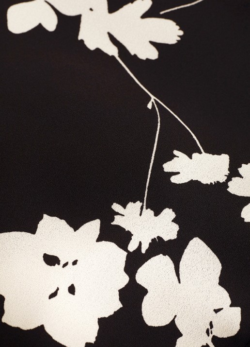 Phase Eight Straight fit jumpsuit met bloemenprint - detail 4 zwart
