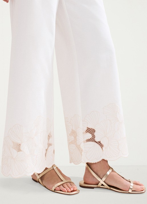 Phase Eight Strappy Flat Sandals - voorkant 6 goud