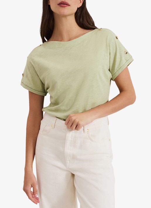 Phase Eight Suzie T-shirt met knoopdetail