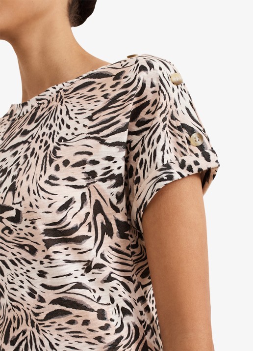 Phase Eight Suzie top met print - detail 6 beige