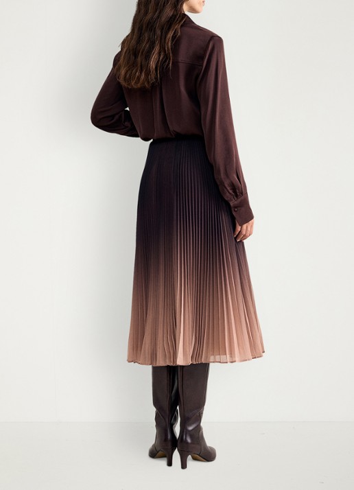 Phase Eight Tallulah midi rok met ombré-effect - achterkant 7 multicolor