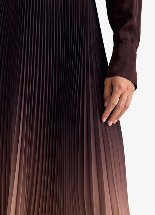 Phase Eight Tallulah midi rok met ombré-effect - detail 2 multicolor