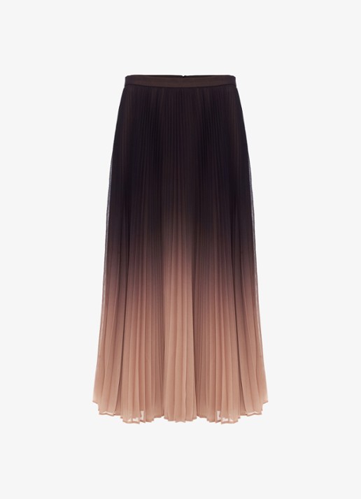 Phase Eight Tallulah midi rok met ombré-effect - voorkant 5 multicolor