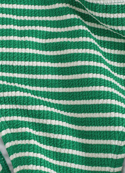 Phase Eight Tankini bikinislip met streepprint en structuur - detail 7 groen