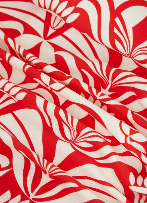 Phase Eight Tile badpak met print - detail 6 rood