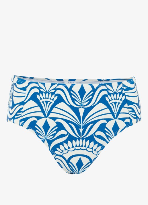 Phase Eight Tile bikinislip met print - voorkant 5 blauw