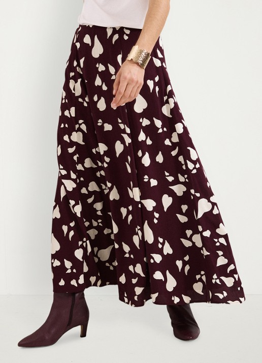 Phase Eight Valentina A-lijn maxi rok met grafische print