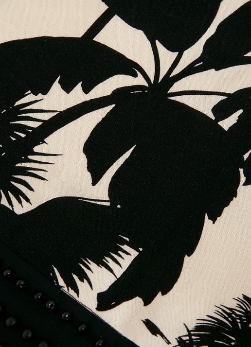 Phase Eight Vittoria tuniek met print en kralendecoratie - detail 7 ivoor