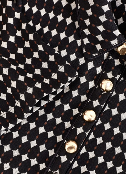 Phase Eight Vivienne mini tuniekjurk met print - detail 6 zwart