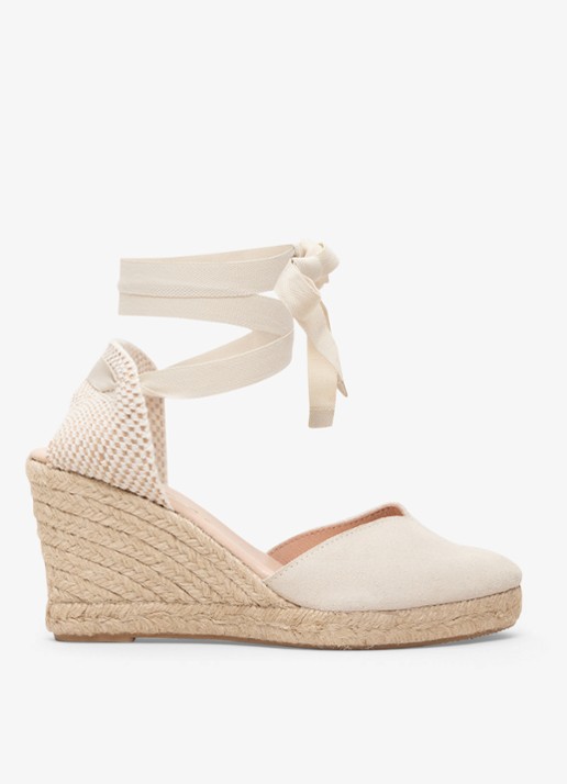 Phase Eight Wedge sleehak met strikdetail