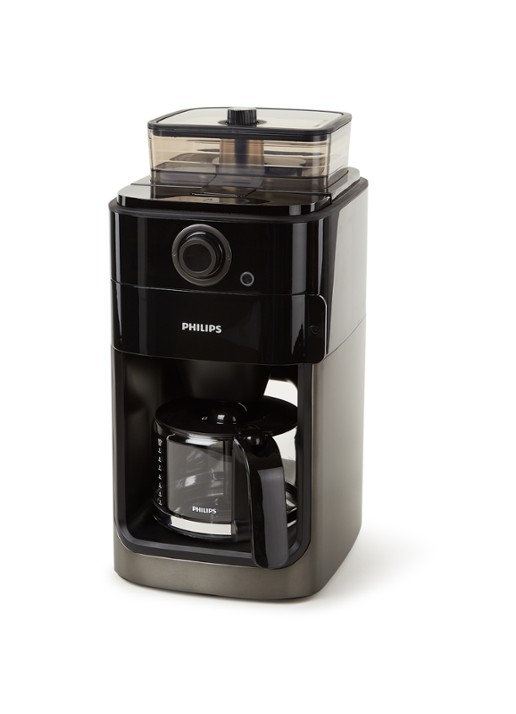 Philips Grind & Brew koffiezetapparaat HD7768/80 - voorkant 2 donkergrijs