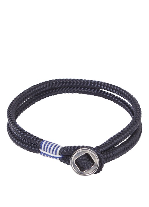 Pig&Hen Don Dino armband van scheepstouw - voorkant donkerblauw