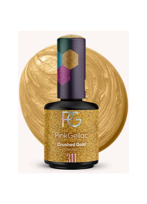 Pink Gellac 311 Crushed Gold - gel nagellak