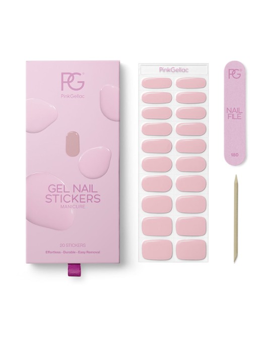 Pink Gellac Gel Stickers - nagelstickers