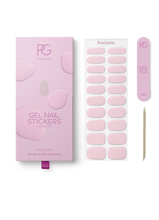 Pink Gellac Gel Stickers - nagelstickers - voorkant 007 flirty pink