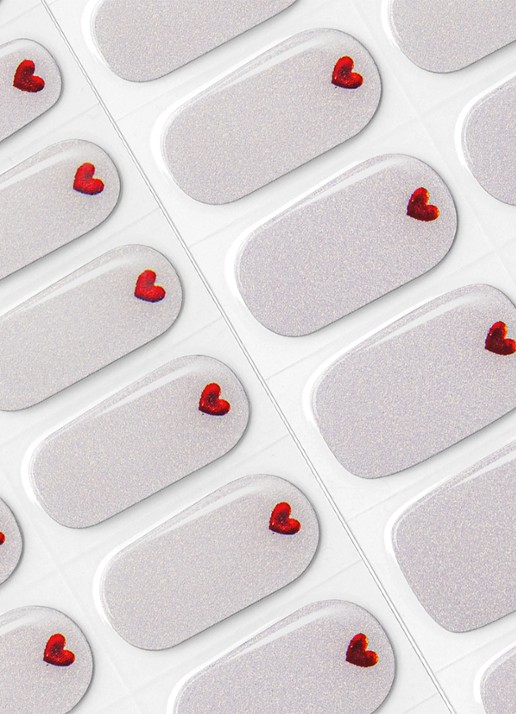 Pink Gellac Gel Stickers - nagelstickers - detail 2 037 loving hearts