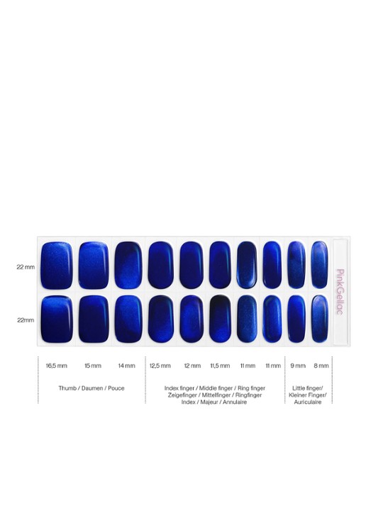 Pink Gellac Gel Stickers - nagelstickers - detail 2 royal chrome
