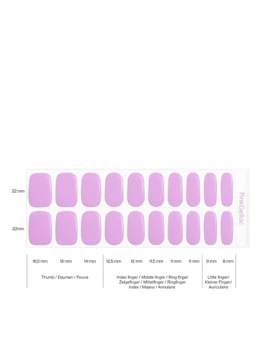 Pink Gellac Gel Stickers - nagelstickers - detail 2 soft lavender