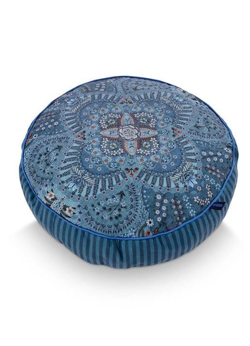 Pip Studio Alfombra sierkussen 40 cm - detail blauw